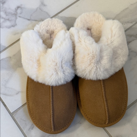 Auden Shoes - Auden Brown and Cream Women's Slippers